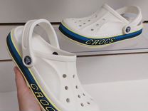 Кроксы шлепанцы Crocs белые 35 36 37 38 39 40