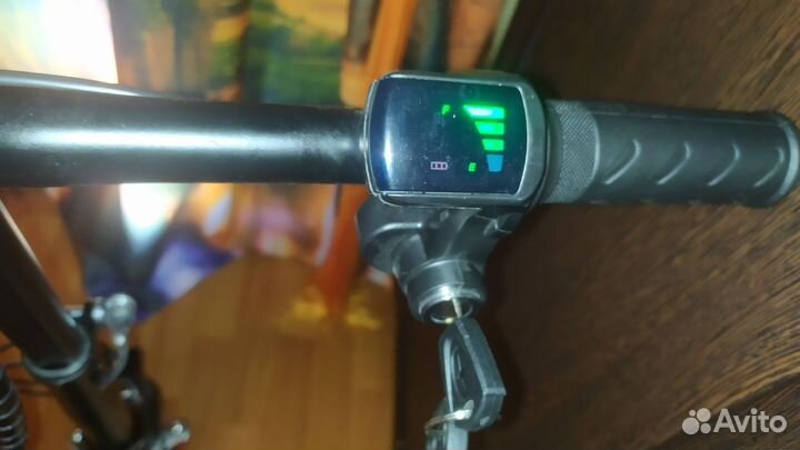 Электросамокат красно-черный