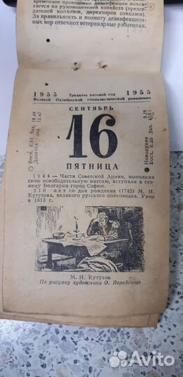 Лист отрывного календаря 5шт