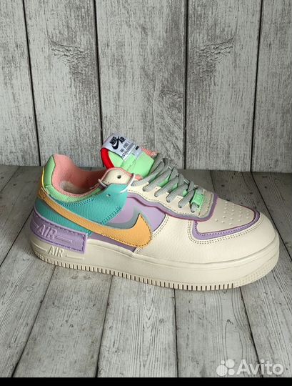 Кроссовки женские зимние на меху nike AIR force 1