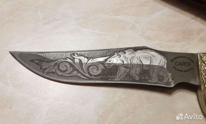 Нож из дамасской стали