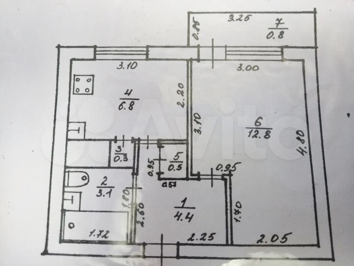 1-к. квартира, 28,7 м², 5/5 эт.