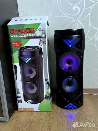 Блютуз колонка напольная с караоке