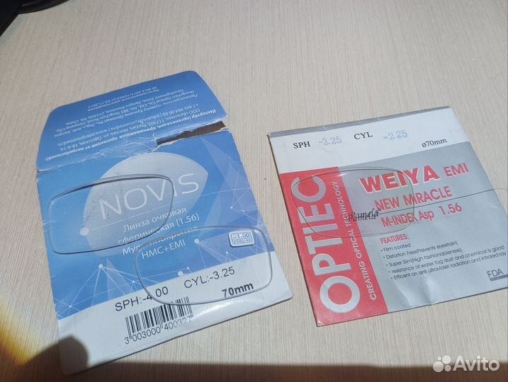 Линзы для очков