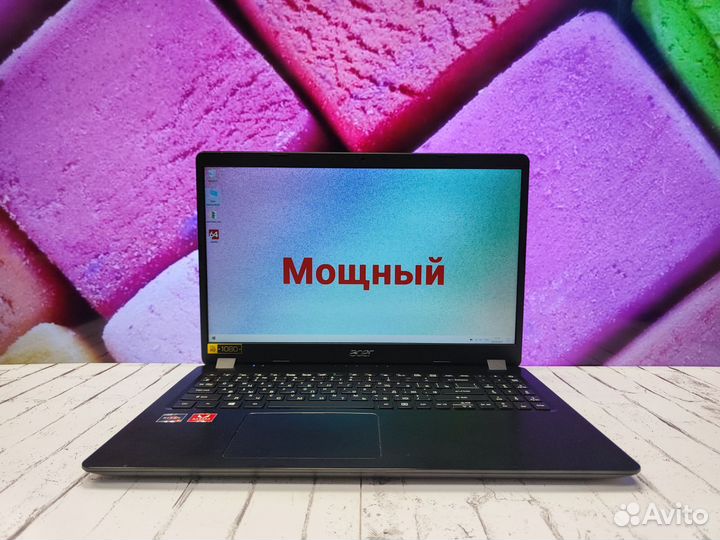 Стильны ноутбук Acer на ryzen