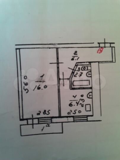 1-к. квартира, 32 м², 5/5 эт.