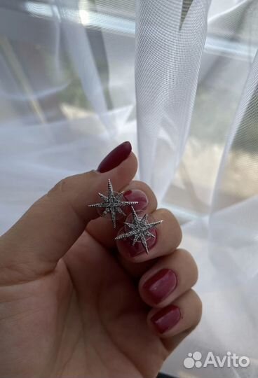 Серьги звезды