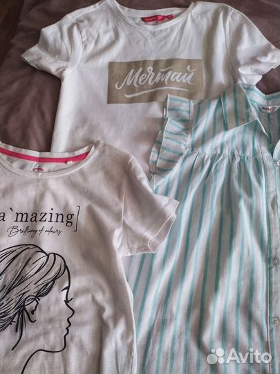 Детские вещи пакетом для девочки 12-13 лет