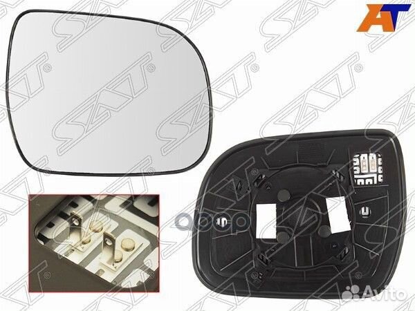 Полотно зеркала toyota highlander 07-13 RH с об