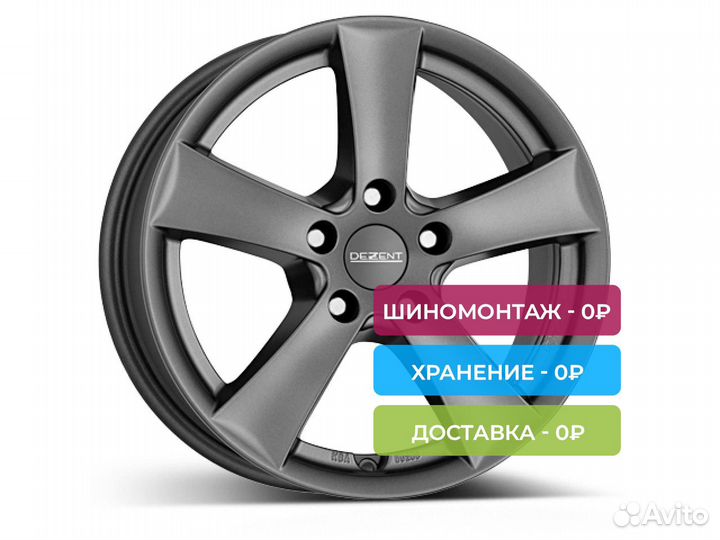 R16 5x114,3 6,5J ET50 D66,1 Dezent TX graphite