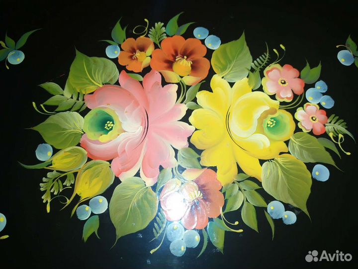 Поднос новый металлический