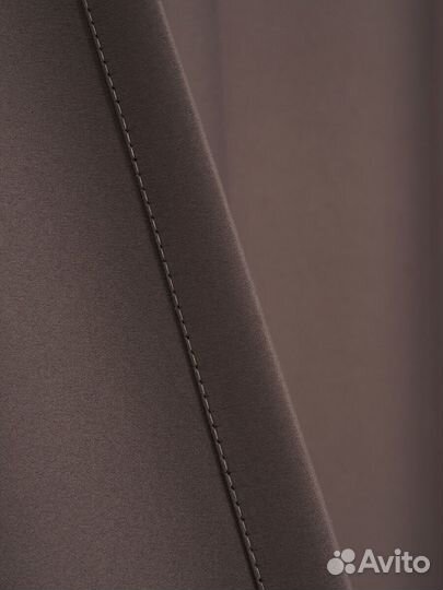 Плотные шторы дымчато-коричневый