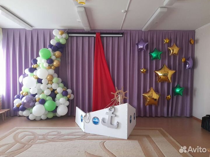 Декор для зала на выпускной