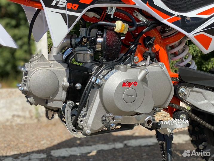 Питбайк kayo mini TS90 12/10 (п/автомат, эл.старт)
