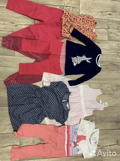 Набор вещей на девочку платье штаны джинсы