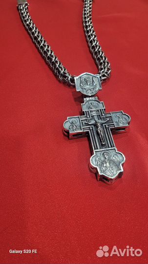 Крест серебро