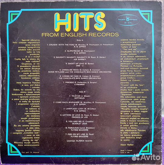Hits from english Records