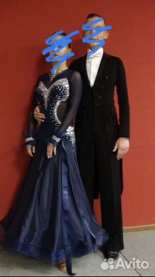 Платье для бальных танцев стандарт