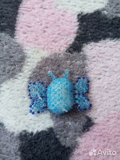 Амигуруми из бисера бабочка