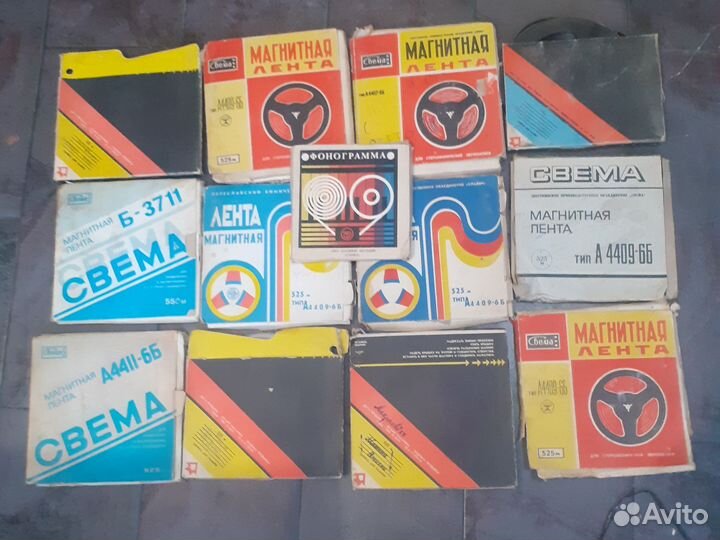 Кассеты- бобины с записями