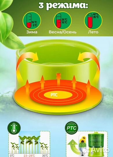 Проращиватель семян и микрозелени электрический
