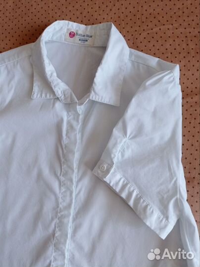 Блузка для девочки 164 Button blue