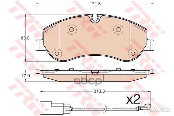 Колодки тормозные дисковые ford: tourneo custom