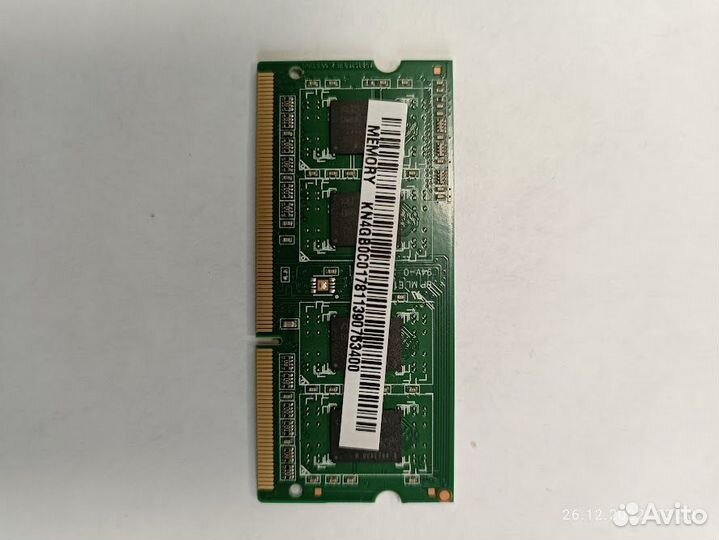 Adata sodimm DDR3L 4Гб 1600MHz