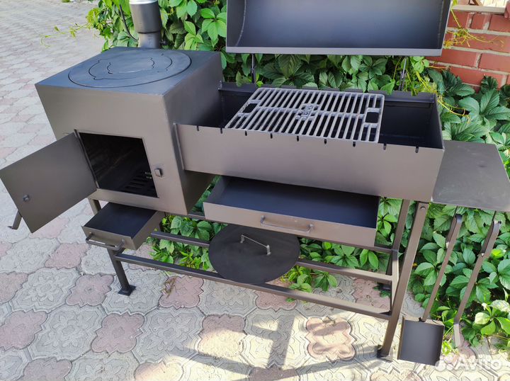 Мангал - казан 4 мм + барбекю