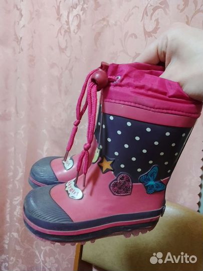 Резиновые сапоги для девочки