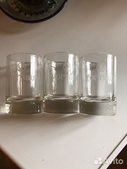 Стопки хрусталь сапожок Стопки Nemiroff, Хортиця