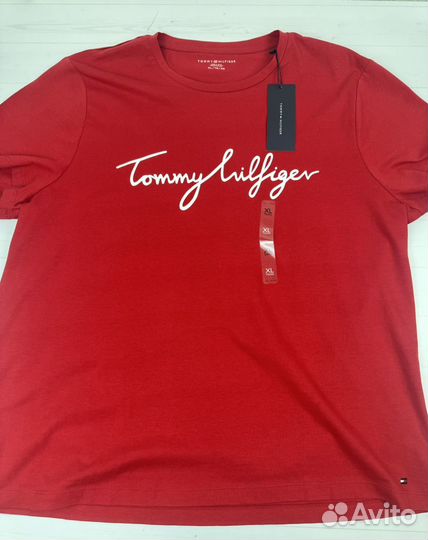 Tommy hilfiger футболка женская XL оригинал