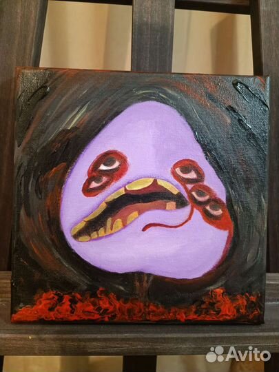 Хорор картина на холсте акрил 