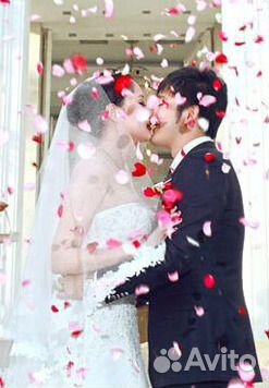 Лепестки роз из шелковой ткани, 70 штук