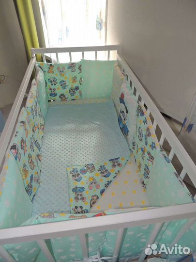 Комплект в кроватку для новорожденных