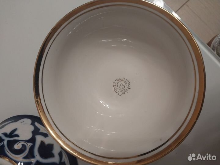 Блюдо (лаган) и 5 косушек. Узбекские. Пахта