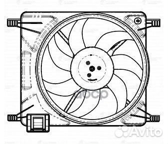 Вентилятор радиатора Chevrolet Spark M300 (09) (с