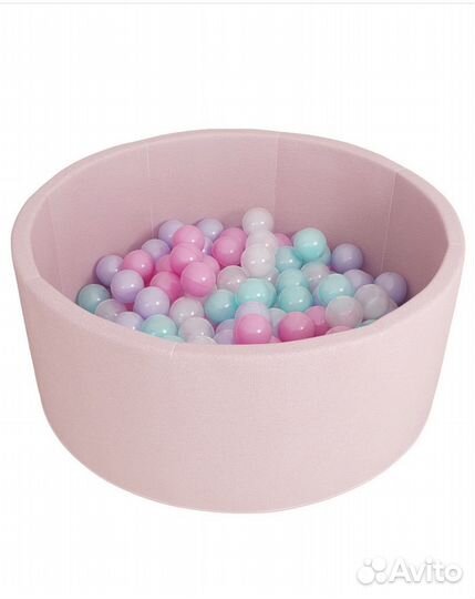 Сухой бассейн с шариками розовый