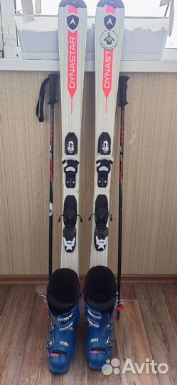 Горные лыжи детские 130 с ботинками