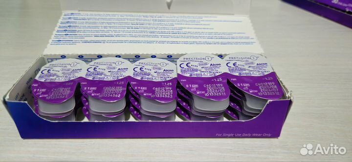 Линзы контактные однодневные