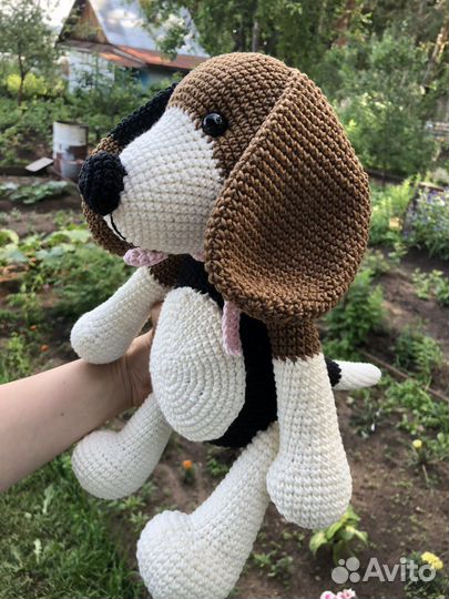 Вязаная игрушка Собака