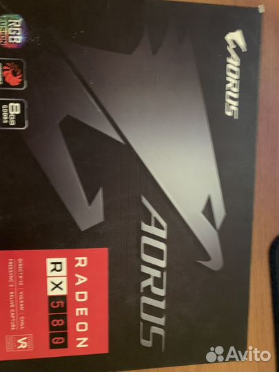 Видеокарта rx580 8gb aorus