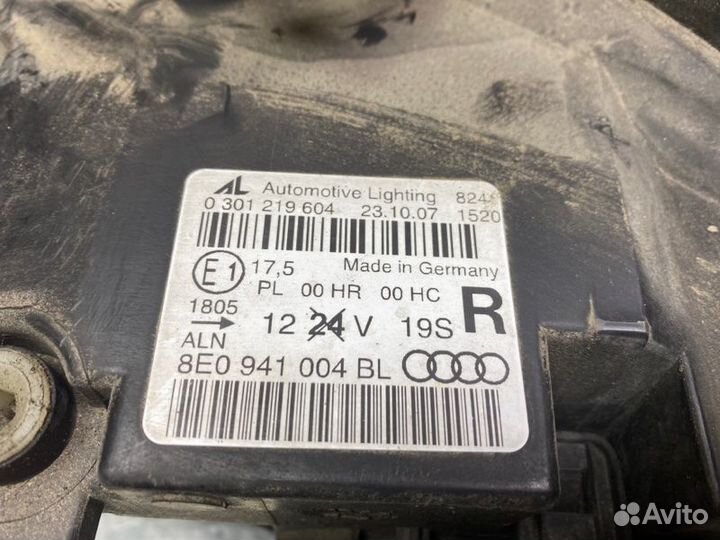 Фара правая Audi A4 B7 2005-2007 седан 2.0 BRE