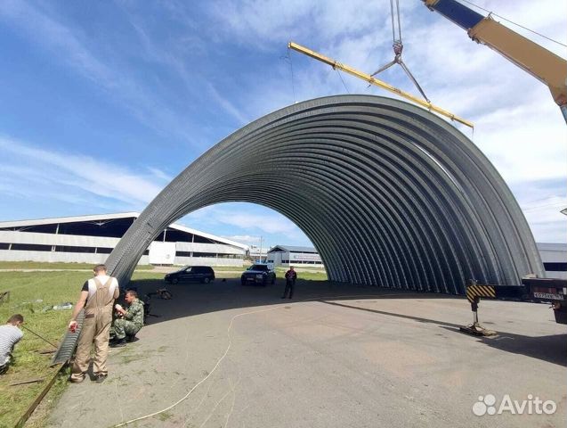 Быстровозводимые ангары в рассрочку 1020 кв.м