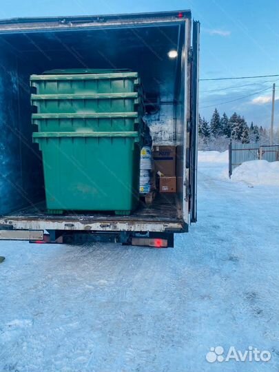 Мусорный пластиковый бак 1100л П-1040