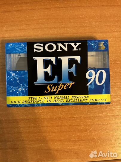 Аудиокассеты sony ef90 super