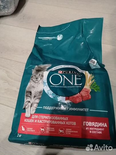 Корм для кошек purina one 3кг