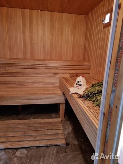 Баня на дровах с бассейном