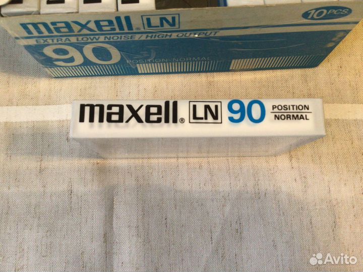 Аудиокассеты Maxell LN 90 новые Japan запечатаны