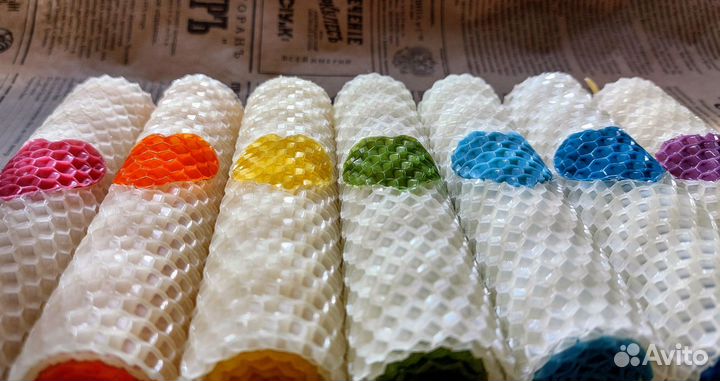 Свечи из вощины, набор